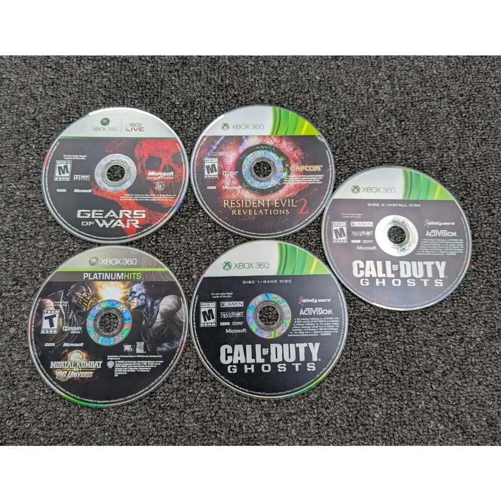 Lot of 32 Microsoft XBOX 360 Games Loose Discs in Sleeves Tested/Untested